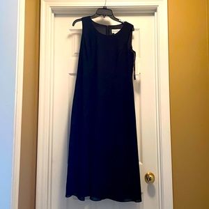 Solid formal black dress